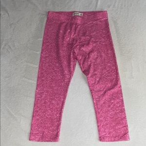 abercrombie kids pink cropped leggings